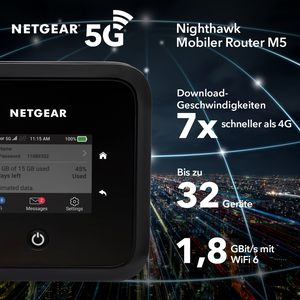 Netgear M5 5G Mobiler WLAN Router (M5200)