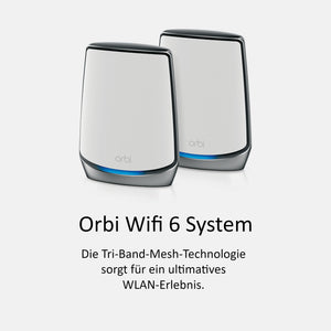 Netgear Orbi AX6000 WiFi 6 WLAN-Mesh-System (RBK852)